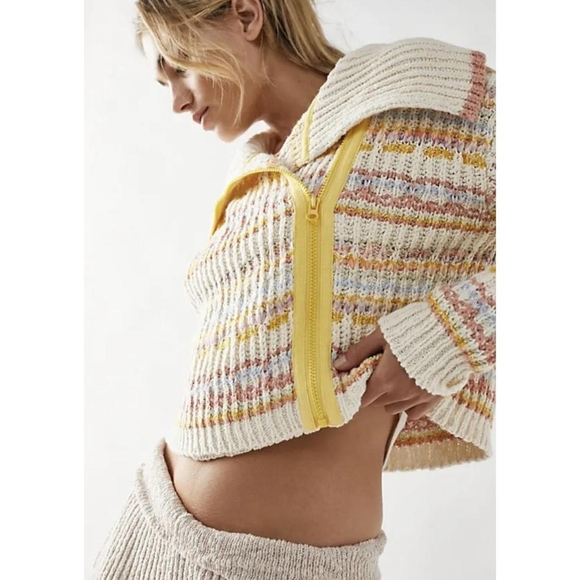 RARE Free People Solana Cardi Sweater Size Large NWOT - Picture 4 of 16